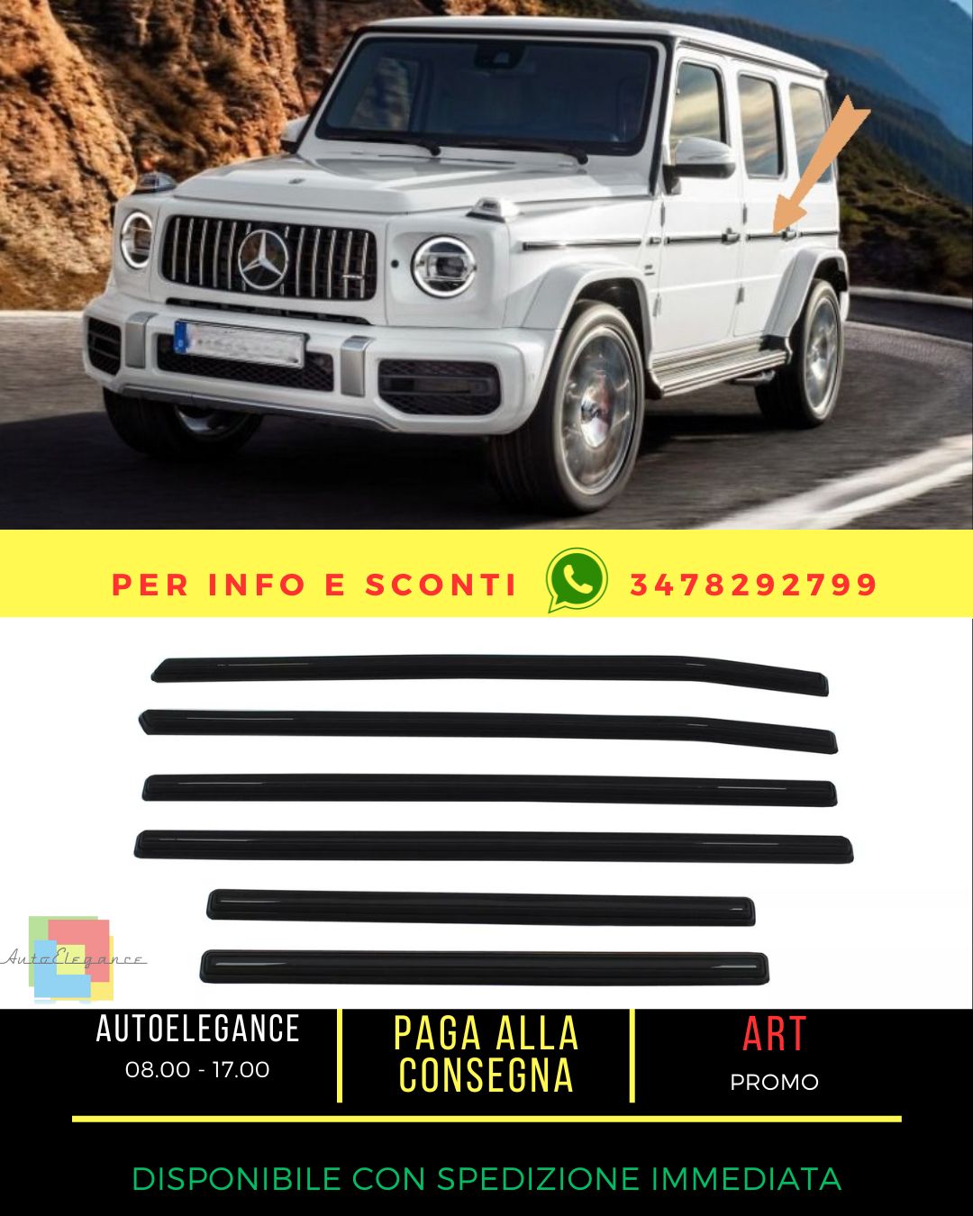 😍Aggiungi sul rivestimento delle modanature delle porte per Mercedes Classe G😍