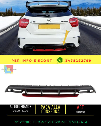 😍Diffusore Aria Paraurti per Mercedes Classe A W176 Facelift 15-18 A45 Look R😍