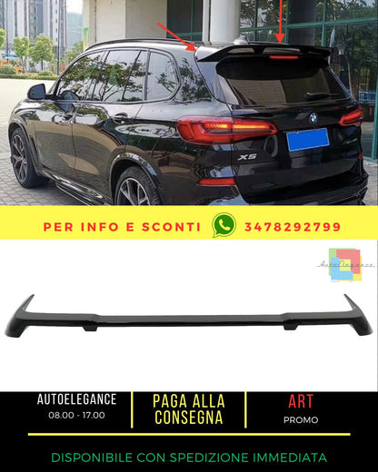 😍Spoiler tetto per BMW X5 G05 2018+ M-Tech nero lucido-😍