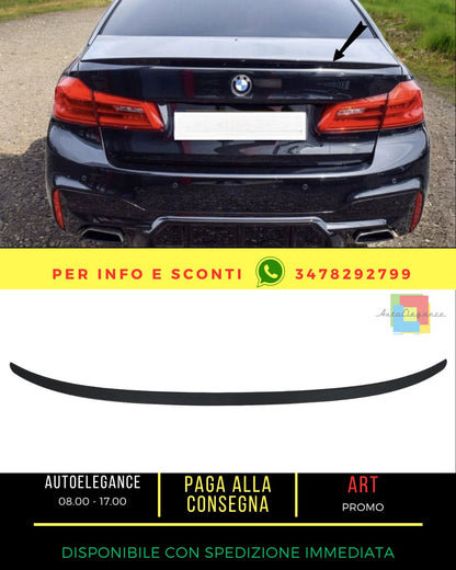 😍Spoiler stivale bagagliaio per BMW Serie 5 G30 2017+ Design M5 nero opaco😍