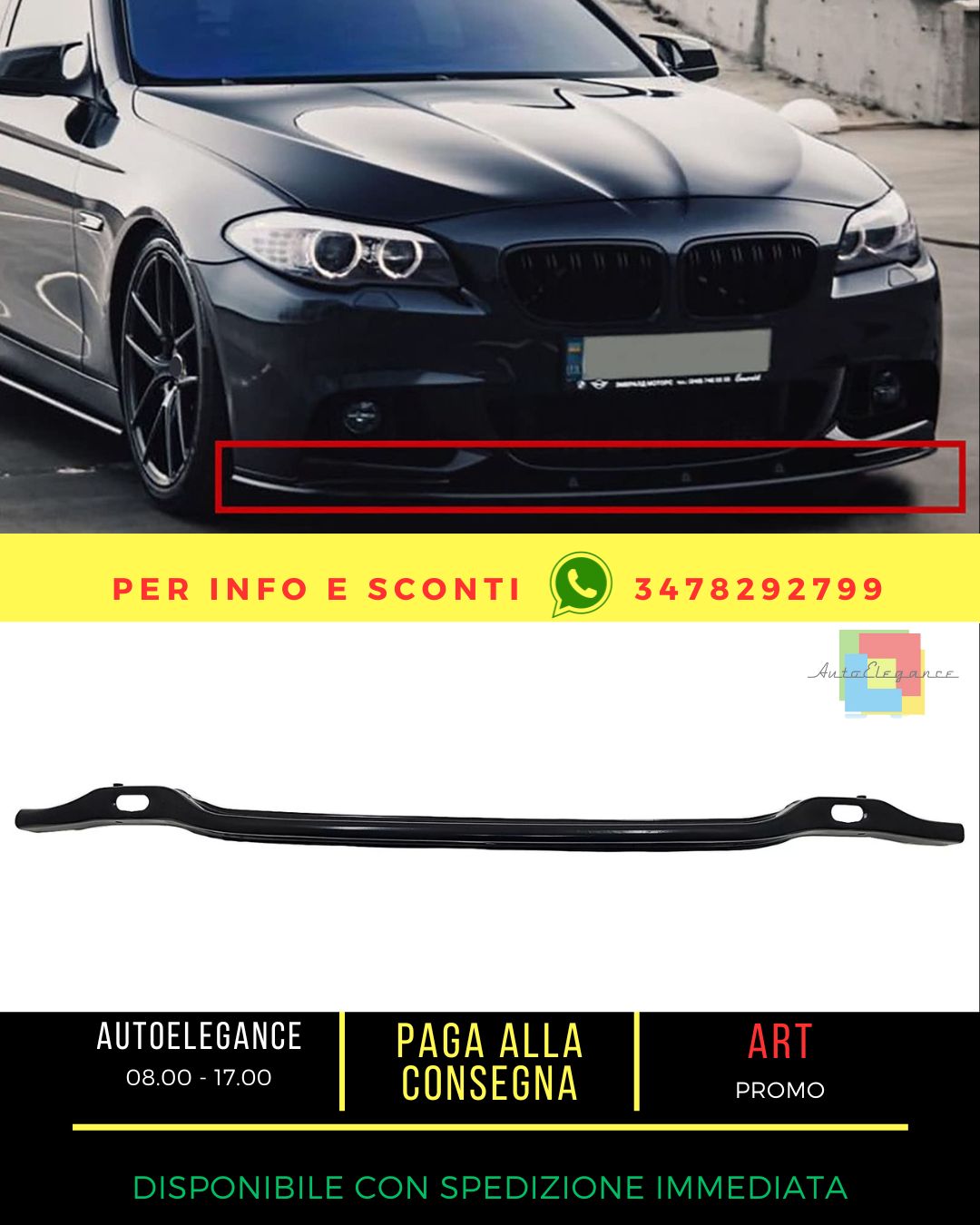 ⭐Paraurti Rinforzo per BMW Serie 5 F10 F11 2009-2016 M Tech/ M Sport Pacchetto⭐