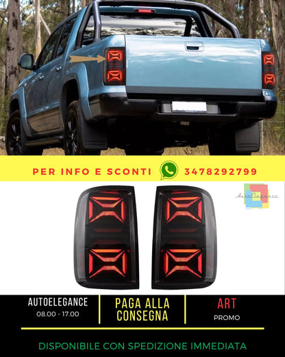 ⭐Fanali posteriori Full LED per VW Amarok 10-20 luce di rotazione dinamica ⭐