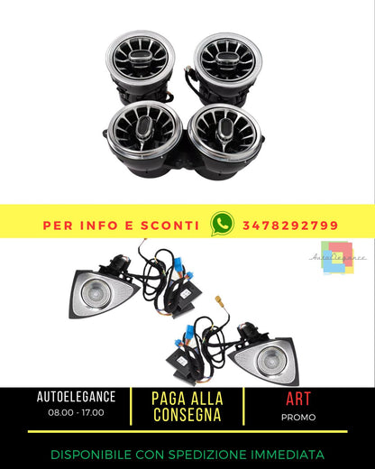 ⭐Kit Griglie  64 colori LED Rotante Tweeter Porta Copertina per Mercedes S W222⭐