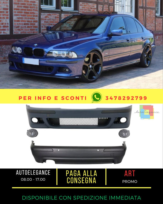 ⭐Bodykit for BMW E39 5er 95-03 M5 Look with Chrome Fog Lights⭐ 
