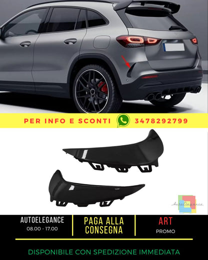 ⭐Spoiler posteriori con alette per Mercedes GLA SUV H247 20+ Sport Nero lucido⭐
