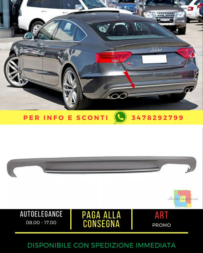 ✨Diffusore paraurti per Audi A4 B9 8W berlina Avant 16-18 punte di scarico S4 D✨