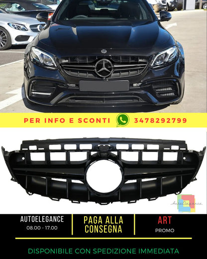 ✨Griglia centrale per Mercedes E W213 S213 C238 A238 16-19 Nero E63 Look ✨
