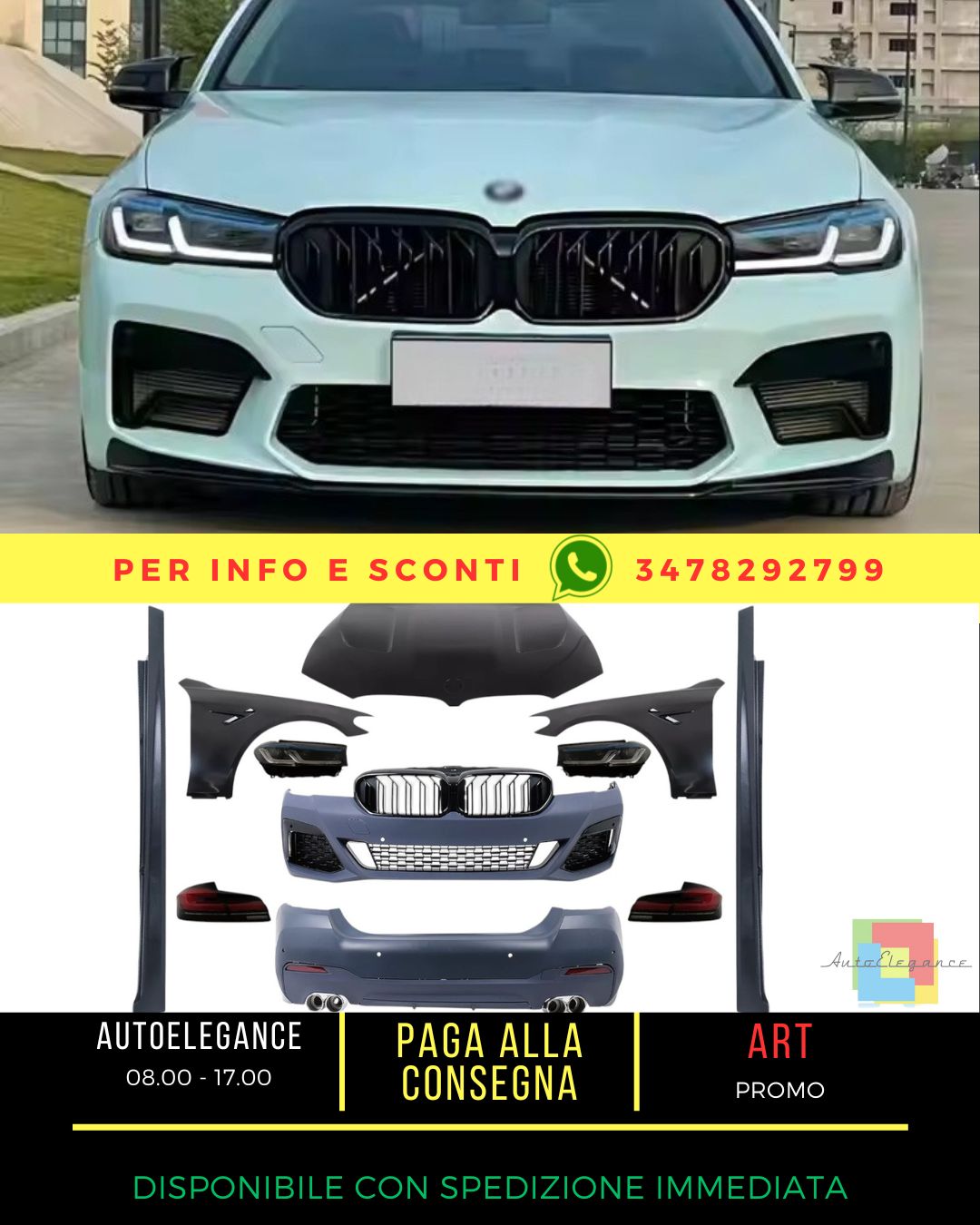 ✨Bodykit for BMW 5 F10 10-17 Conversion G30 LCI Design Mudguards✨