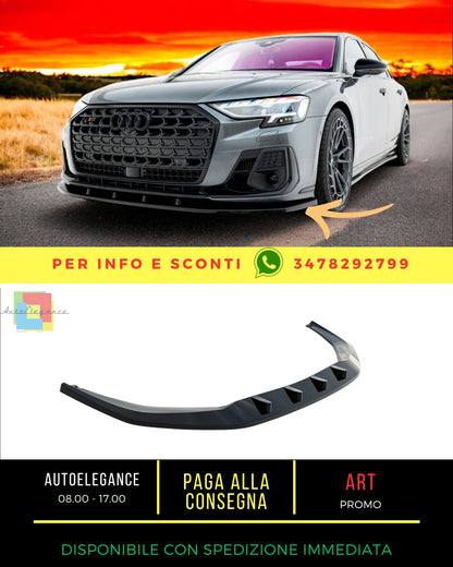 😎Splitter anteriore V.1 adatto per Audi S8 / A8 S-Line D5 Facelift😎