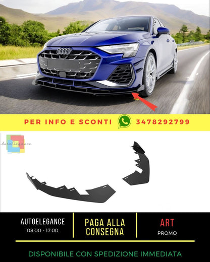 😎Alette anteriori adatto per Audi A3 S-Line Sedan / S3 Sedan 8Y Facelift😎