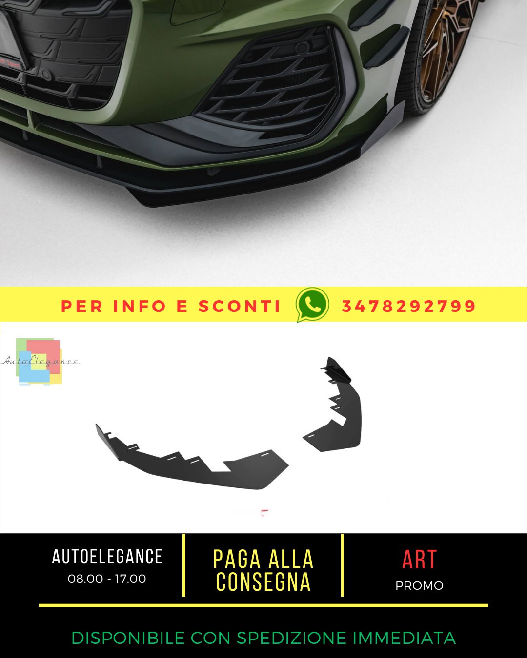 🔥Alette anteriori adatto perAudi S3 Sportback/A3 S-line Sportback 8Y Facelift🔥