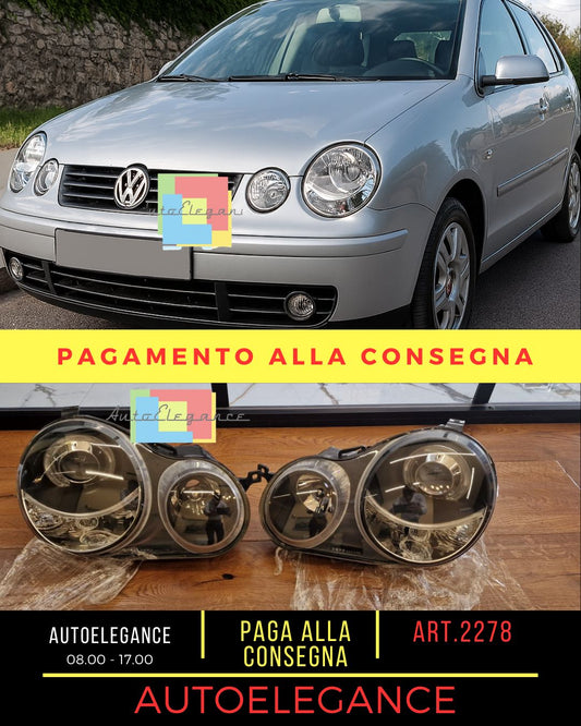 ART.2278 FARI ANTERIORI POLO 2001-2005 ANGEL H7/H7