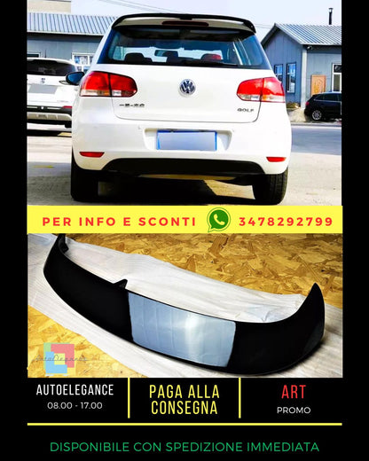 🔥Kit spoiler nero lucido adatto per VW Golf MK6 TSI TDI 'GTI R R20🔥