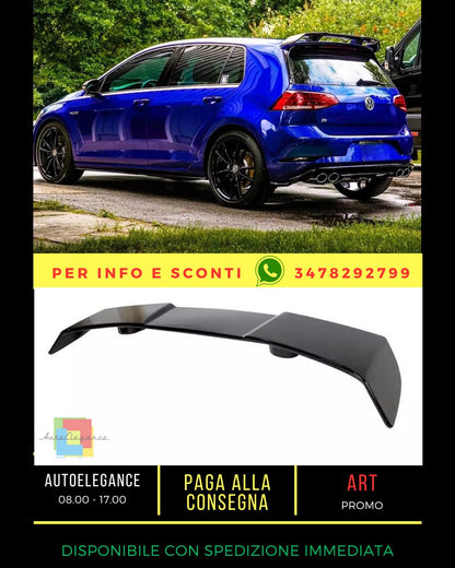 💙KIT Gloss Black Spoiler suitable for VW Golf R GTD GTI💙