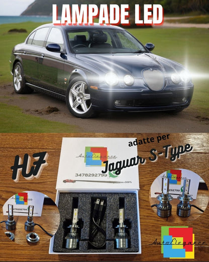 Kit LED H7 CANbus per Jaguar S-Type Luci ANABBAGLIANTI Bianco Ghiaccio 6500K