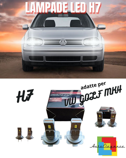 🔥KIT LED H7 PER VW GOLF MK4 IV 6000K BIANCO 6000 LUMEN CANBUS ANABBAGLIANTI🔥