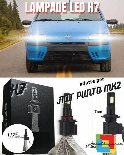 🔥FIAT PUNTO MK2 LED LOW BEAM BULB KIT LED H7 6000K XENON WHITE🔥