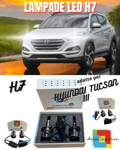😍KIT FULL LED H7 6000K CANBUS LED PER LENTICOLARI HYUNDAI TUCSON III NO AVARIA