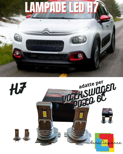 🔥KIT LED H7 CITROEN C3 MK3 6000K WHITE 6000 LUMEN CANBUS LOW BEAM🔥