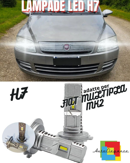 🔥H7 LED KIT FIAT MULTIPLA MK2 6000K WHITE 6000 LUMEN CANBUS LOW BEAM🔥