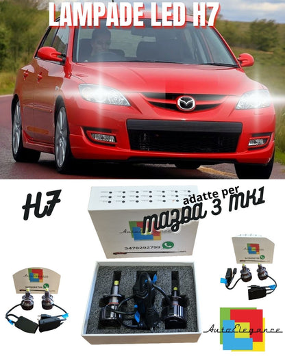 🔥MAZDA 3 MK1 LED LOW BEAM KIT LED H7 6000K 9600 LUMEN WHITE🔥