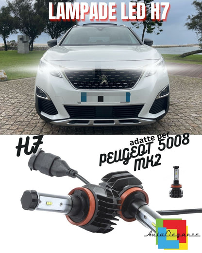 😍LED KIT H7 6000K CANBUS XENON 9800 LM LUMEN PEUGEOT 5008 MK2 NO LIGHT FAILURE😍