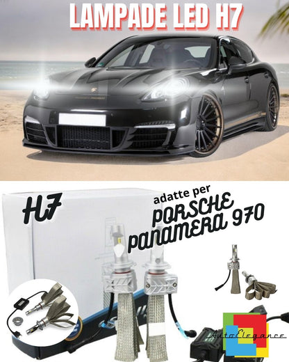 🔥KIT LED H7 CANBUS PORSCHE PANAMERA 970 8000 LUMEN ABBAGLIANTI 6500K🔥