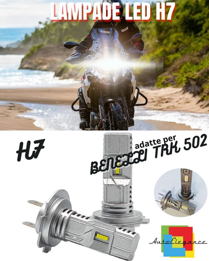 🔥H7 6000K CANBUS LED LAMP FOR HIGH BEAM BENELLI TRK 502 (2018-2020) X🔥