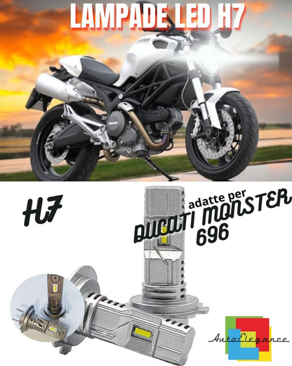 😎LAMPADA LED H7 CANBUS PER ANABBAGLIANTI DUCATI MONSTER 696 (2007-2014) PLUS😎