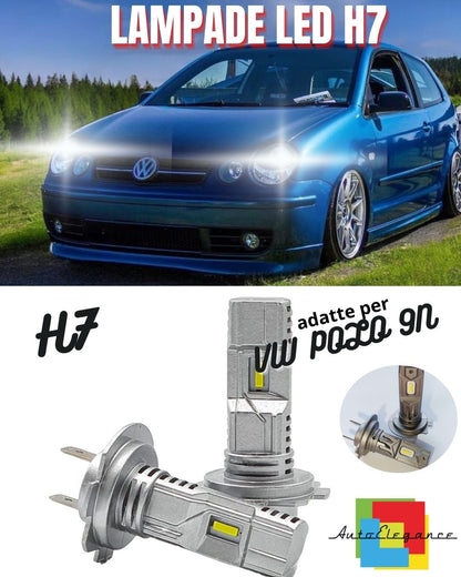 🔥KIT LED H7 PER VW POLO 9N PRE-RESTYLING 6000K LUMEN CANBUS ANABBAGLIANTI🔥