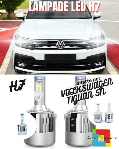 KIT LED H7 CANBUS VOLKSWAGEN TIGUAN 5N RESTYLING LED 9800 LUMEN 6000K