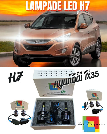 🤩FULL LED KIT H7 6000K CANBUS LED FOR HYUNDAI IX35 I LENTICULARS NO FAILURE🤩