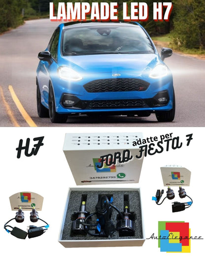 😎H7 LED KIT FORD FIESTA 7 6000K CANBUS 9600 LUMEN SPECIFIC LENTICULAR LED😎