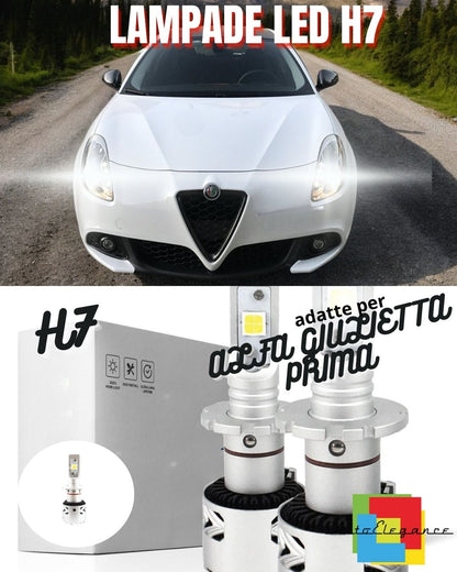😍KIT LED H7 ALFA GIULIETTA PRIMA DEL 2014 6500K CANBUS 12000 LUMEN LED XENO😍