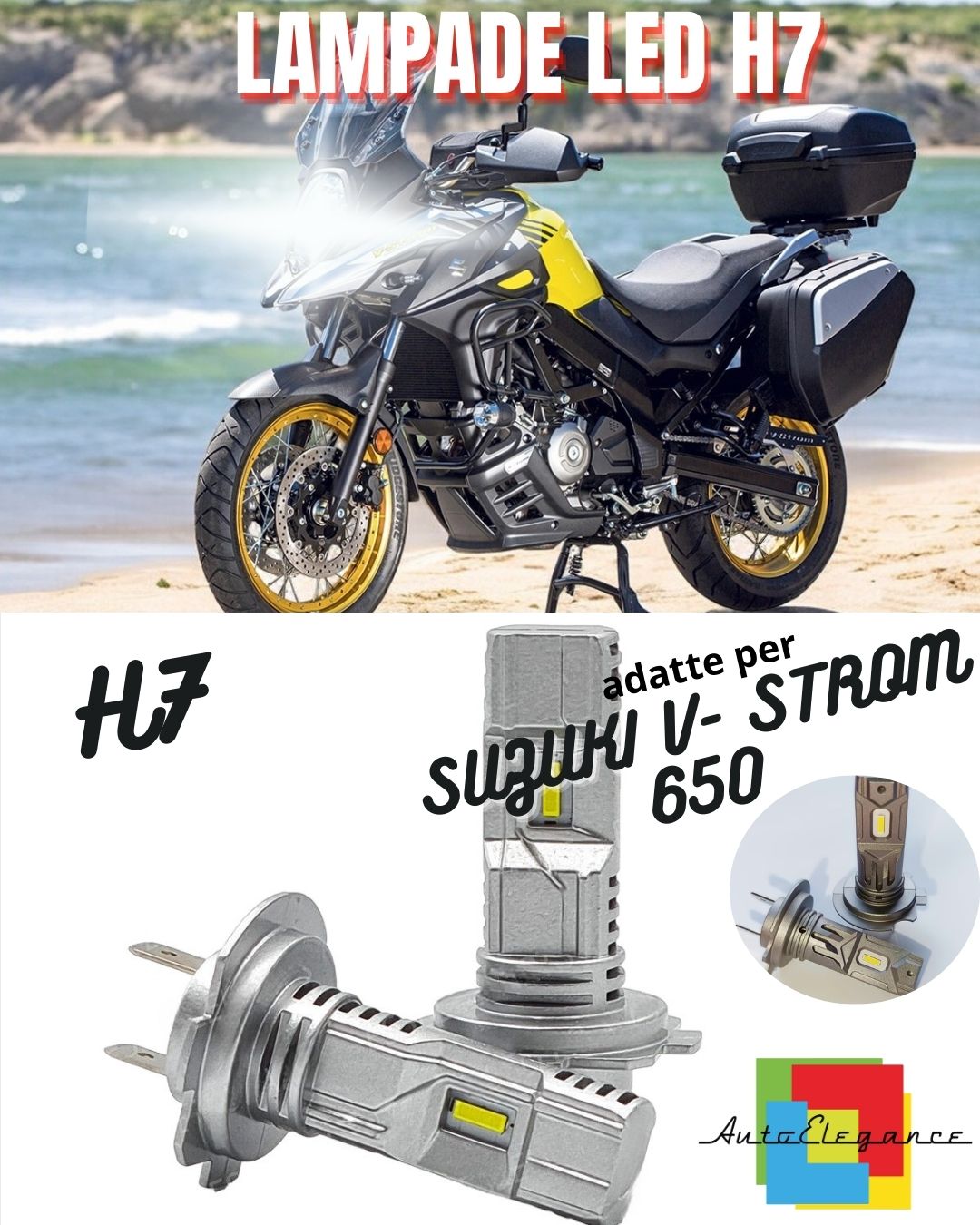 😍LAMPADA LED H7 CANBUS PER ANABBAGLIANTI SUZUKI V- STROM 650 (2011-2017) ABS😍