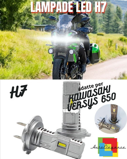 🤩LAMPADA LED H7 CANBUS PER ANABBAGLIANTE PER KAWASAKI VERSYS 650 6000K🤩