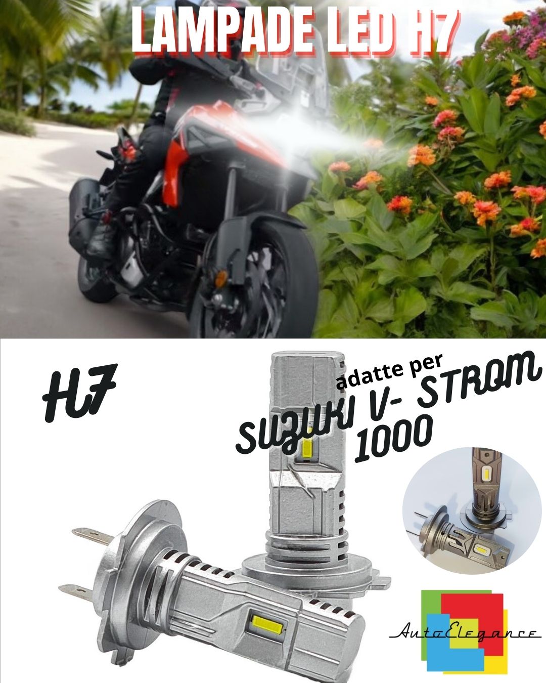 ✨LAMPADA LED H7 CANBUS PER ANABBAGLIANTI SUZUKI V- STROM 1000 ABS LE✨