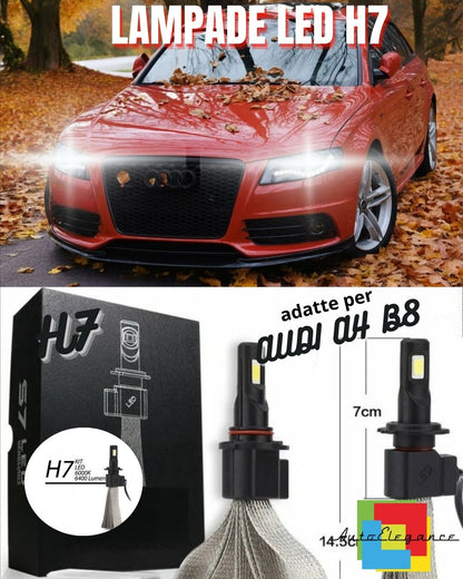 🍂AUDI A4 B8 RESTYLING LED HIGH BEAM LAMP KIT LED H7 6000K 6400 LUMEN🍂 