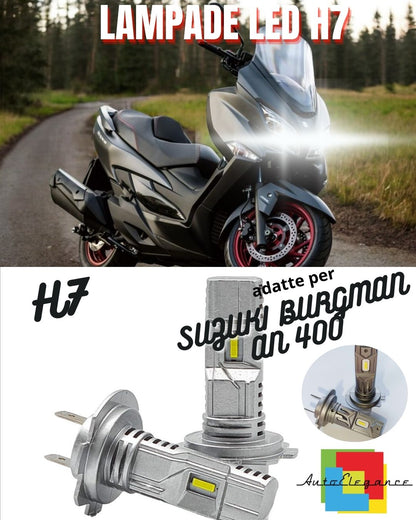 ⚡LAMPADA LED H7 6000K CANBUS PER ABBAGLIANTI SUZUKI BURGMAN AN 400 (2004-2005)⚡