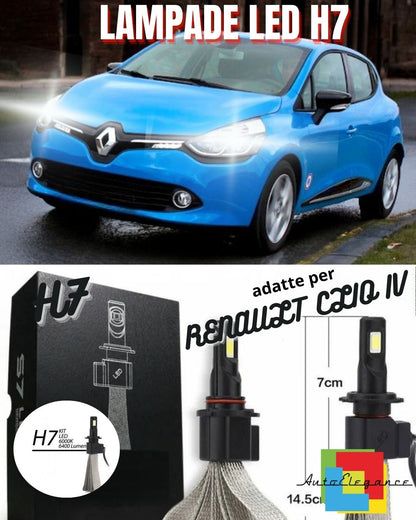 🌟RENAULT CLIO IV LED LOW BEAM LAMP KIT H7 6000K NO ERROR LED LAMPS🌟