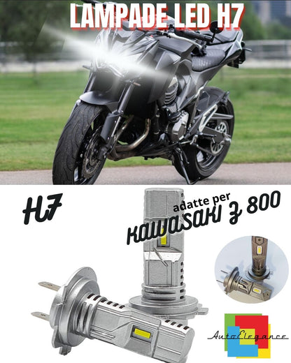 🖤LAMPADA LED H7 6000K CANBUS PER ANABBAGLIANTI KAWASAKI Z 800 E 2 Pezzi🖤