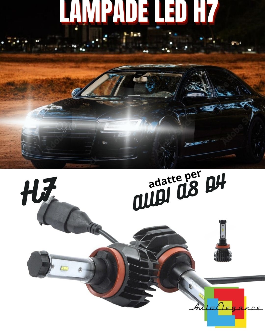 🤩H7 6000K CANBUS XENON LED KIT AUDI A8 D4 4H REAL FOG LIGHTS🤩
