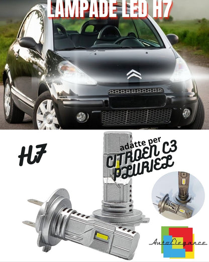 🖤CITROEN C3 PLURIEL LED H7 KIT 6000K WHITE 6000 LUMEN CANBUS LOW BEAM🖤