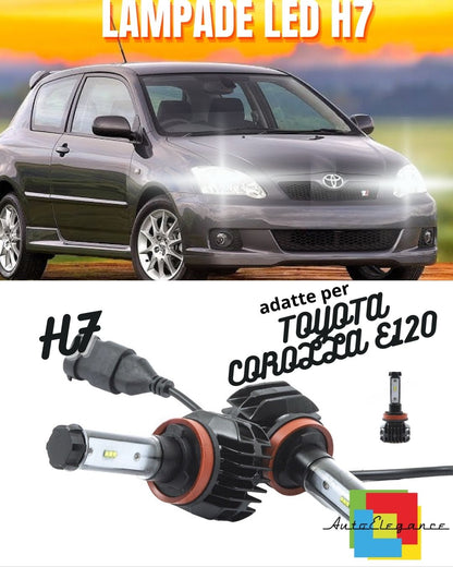 LED KIT H7 6000K CANBUS XENON 9800 LM LUMEN TOYOTA COROLLA E120 NO ERROR
