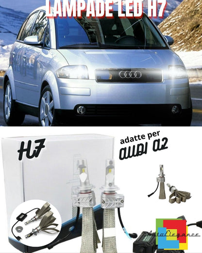 😍KIT LED H7 6500K FULL CANBUS 8000 LUMEN LED LAMPADE PER AUDI A2😍