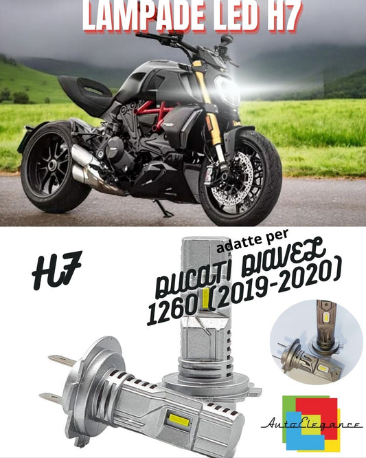 🤩H7 6000K CANBUS LED LAMP FOR LOW BEAM DUCATI DIAVEL 1260 2 Pieces🤩