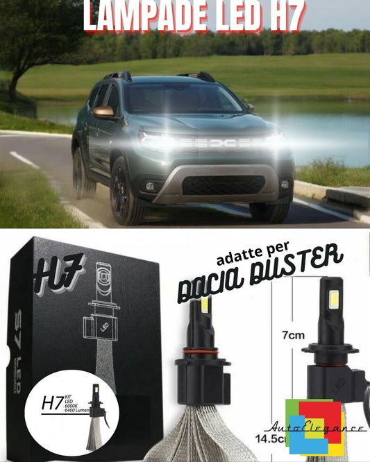 😍FULL LED DACIA DUSTER LAMPS H7 6000K XENON ICE WHITE NO ERROR😍