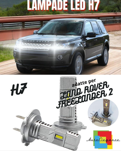 LED KIT H7 LAND ROVER FREELANDER 2 6000K 6000 LUMEN HIGH BEAM UP TO 2012 