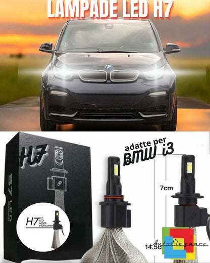 KIT LAMPADE ANABBAGLIANTI LED BMW i3 LED H7 6000K 6400 LUMEN NO ERROR