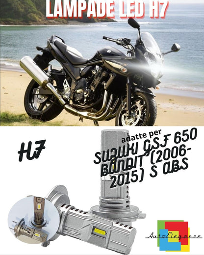 😎LAMPADA LED H7 CANBUS PER ABBAGLIANTI SUZUKI GSF 650 BANDIT S ABS 2 Pezzi😎